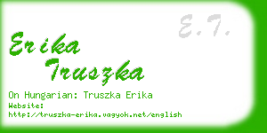 erika truszka business card